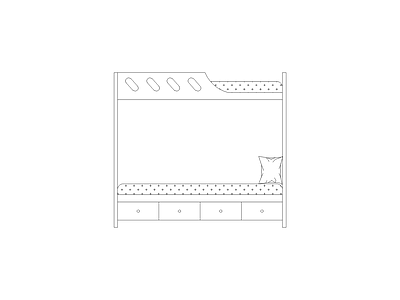 床 现代家具图块别墅家具图块施工图