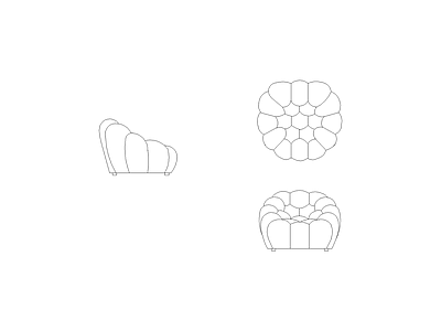 沙发 家具组合图块