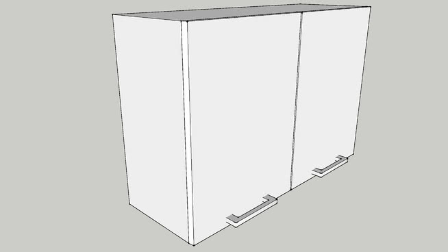 900带两个百叶窗和一个可调搁板的墙壁模块900x300x600 CID U CP10000123 其他