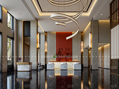 新中式酒店大堂
