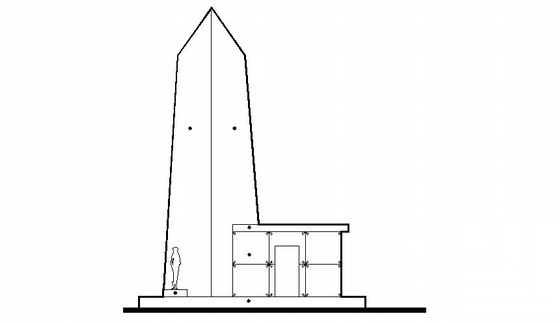 某水电站坝区入口标志性建筑建筑施工图