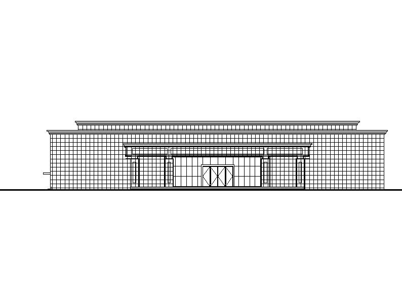 [江苏]单层框架结构烈士纪念馆建筑施工图