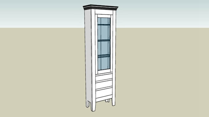 厨房壁柜 草图大师模型
