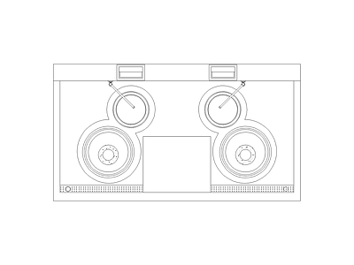厨房厨具图块图块灶具图块灶具立面图块 粤式