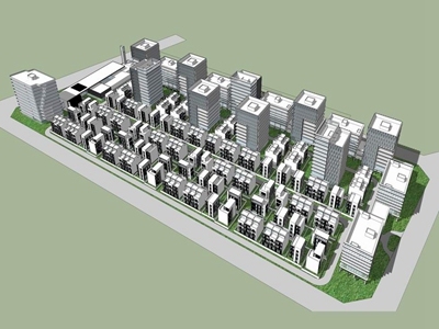 现代办公楼 住宅 平顶