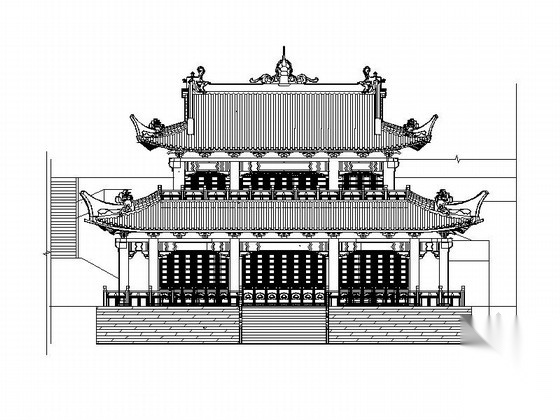 [重庆]著名观音寺迁建建筑施工图（知名设计院） 古建