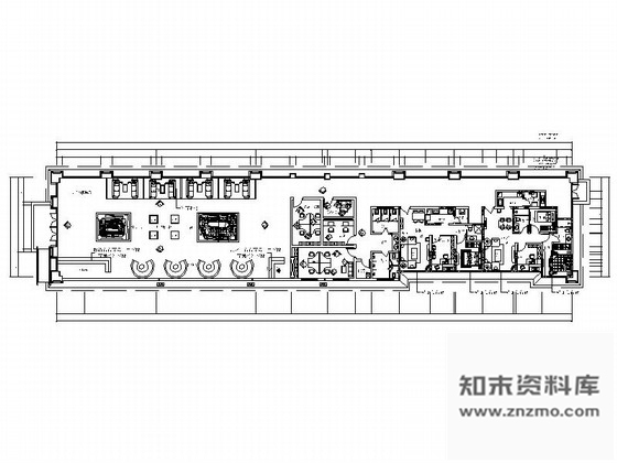 施工图成都现代高档社区售楼部装修图