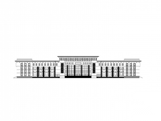 某五层大型公建建筑方案初步图