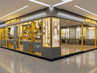 现代化妆品展台