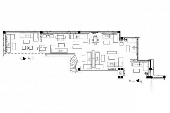 [福建]家居体验馆内部沙发展示店内施工图