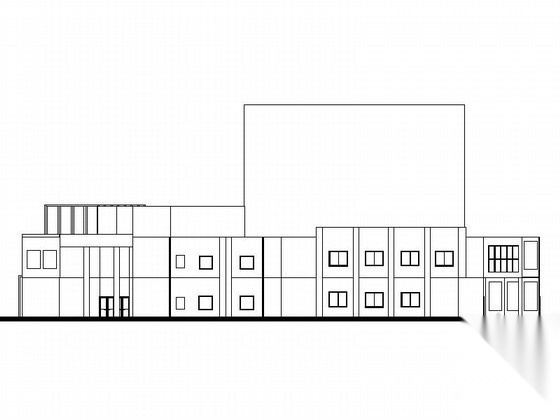 [北京]某学校三层食堂建筑方案图