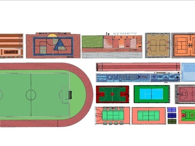 现代运动场 球场 足球场 篮球场