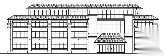 某四层办公楼建筑方案图