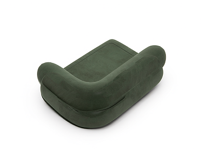 深绿色现代沙发