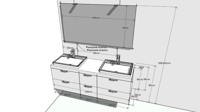 双水槽浴室柜-供应arcom arcom bathroom家具 打印机 烤炉 其他 复印机（打印机） 冰箱