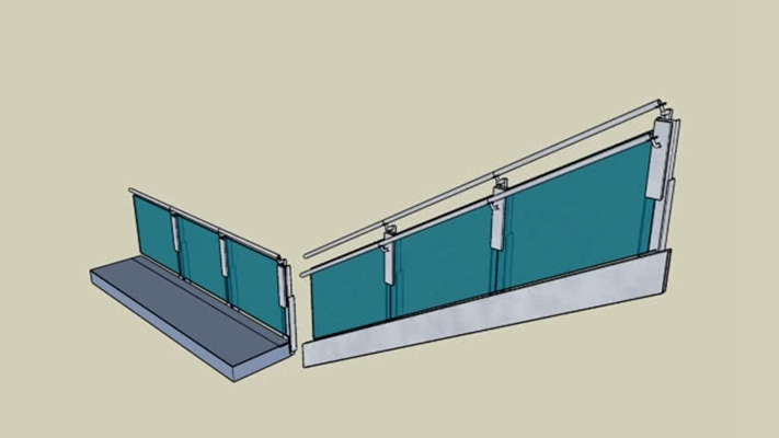 栏杆 草图大师模型