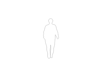 人物 电视柜立面图
