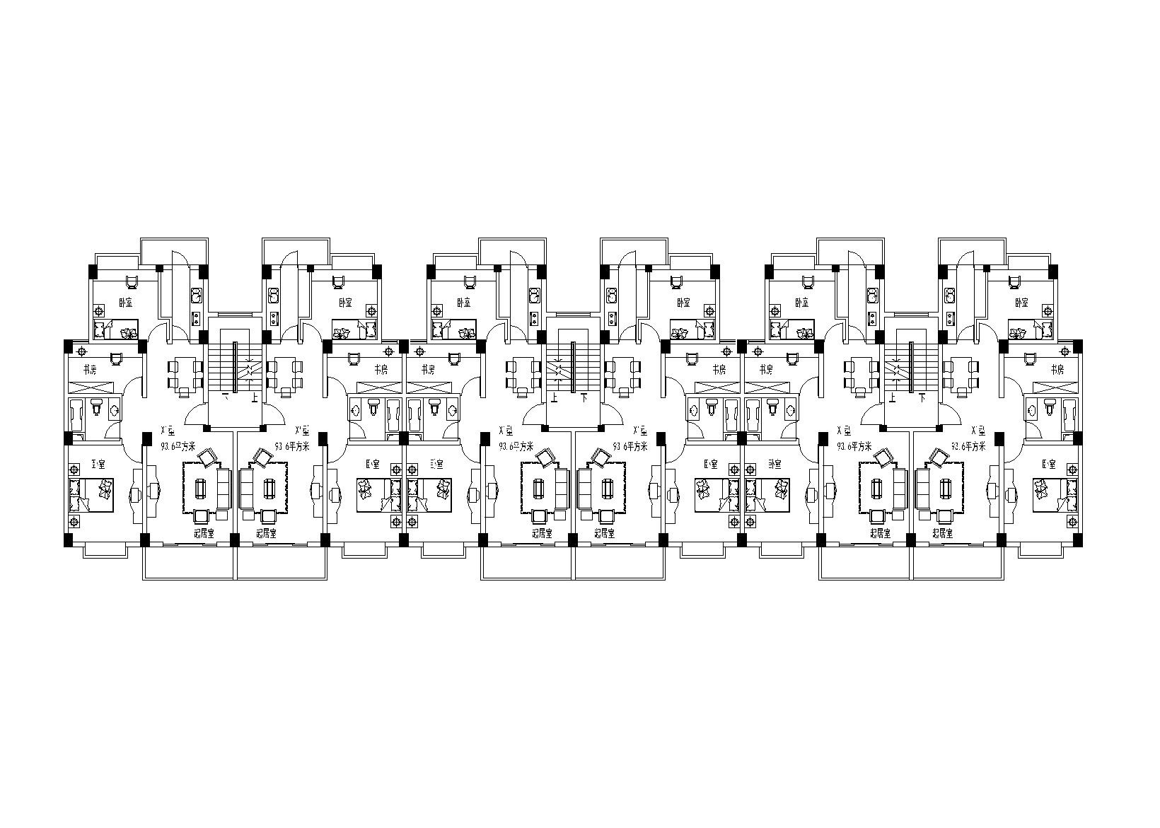 某住宅小区设计户型图 CAD