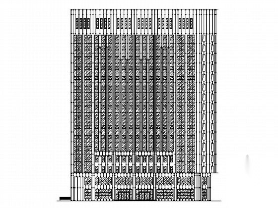 [河南]十七层医院门诊楼建筑幕墙施工图