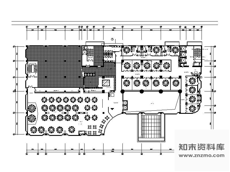 图块/节点深圳某四星级酒店装修平面图