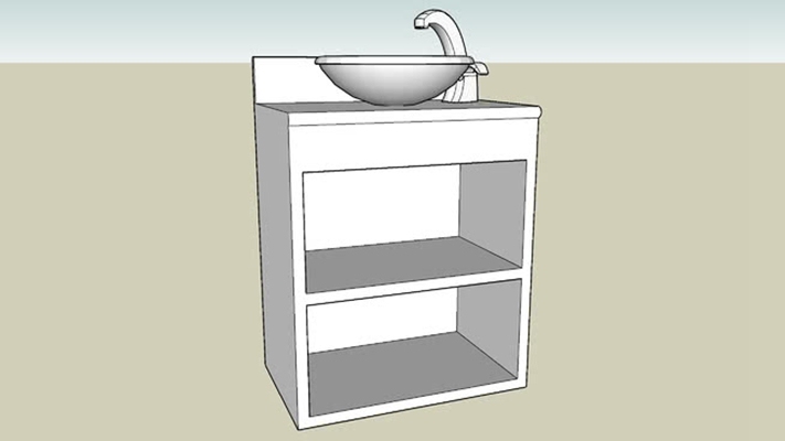 洗手台 草图大师模型