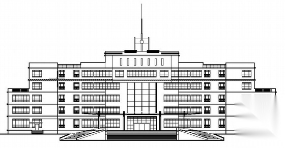 某六层小型办公楼建筑方案图