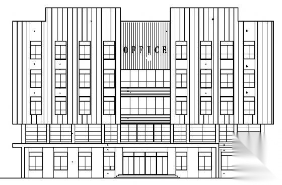 某五层办公楼建筑方案图