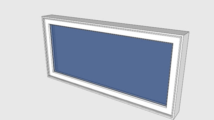 平开窗 草图大师模型