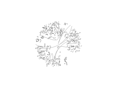 乔木种植 网红高端家具图块