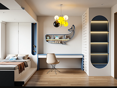 现代多功能卧室