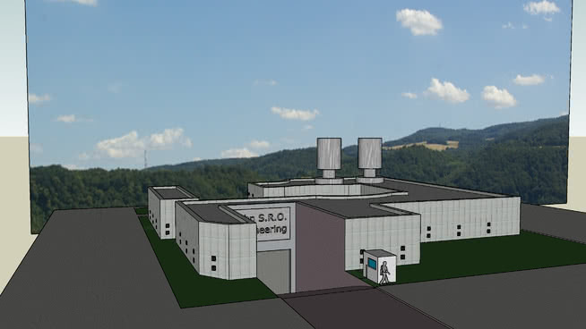 电力厂- elektrárna 室外 庭院 显示器 坦克