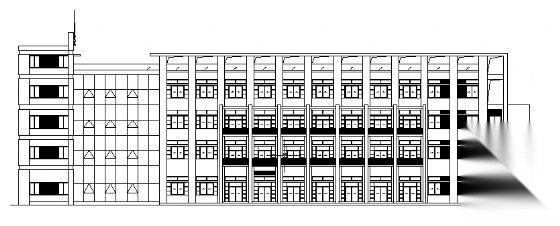 上海某软件公司五层办公楼建筑施工图