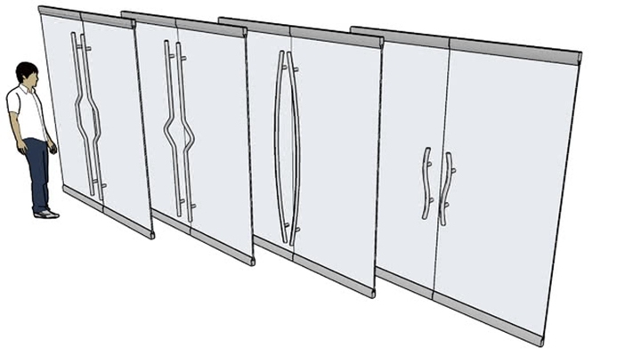 双开门 草图大师模型