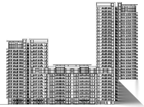 上海和平花苑A楼建筑施工图