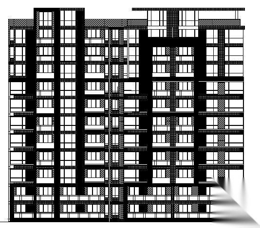 某十一层住宅楼建筑方案图