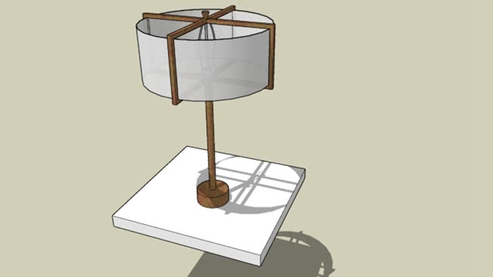 台灯 草图大师模型