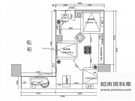 施工图洋华堂品牌家纺专卖店设计图