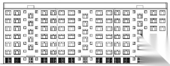 某六层住宅楼建筑方案图