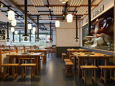 现代火锅店