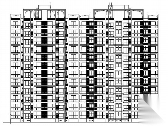 [陕西]高层现代风格大型住宅区规划设计施工图（300余...