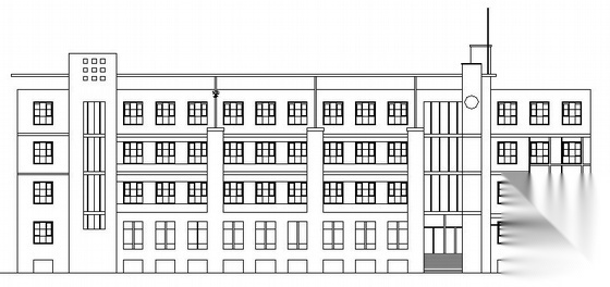 [新疆]某育才中学教学楼建筑设计方案图