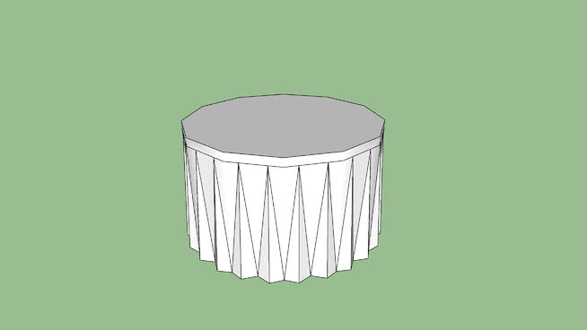 120厘米婚礼桌Low Poly 6人 台灯 家居物品 灯罩 拭子 蜡烛