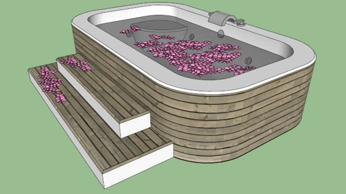 浴缸 草图大师模型