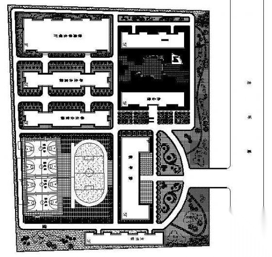 某学校的绿化平面图