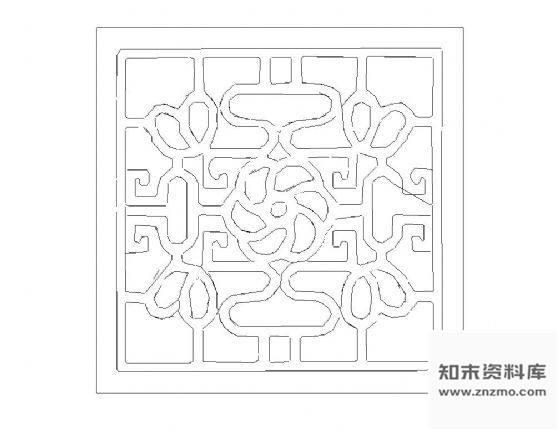 图块/节点中式木格纹样图块
