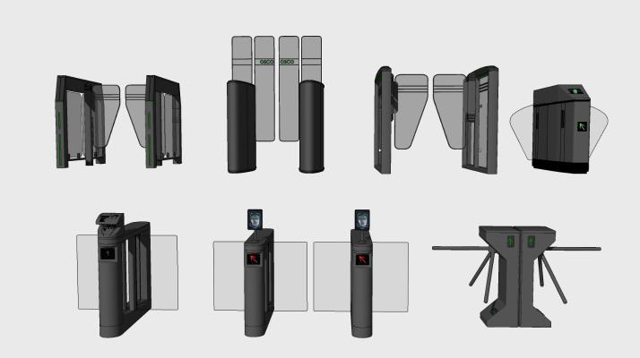 现代风格门禁机 安检