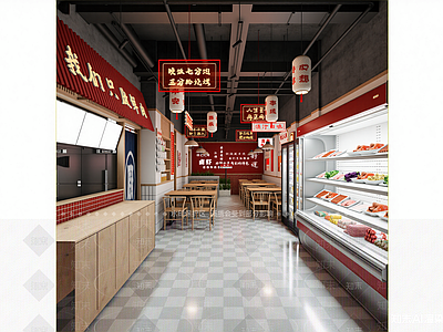 现代快餐店