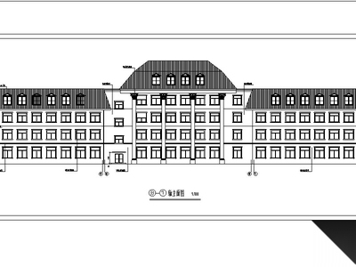 7套欧式宾馆、酒店、办公楼建筑设计方案施工图CAD