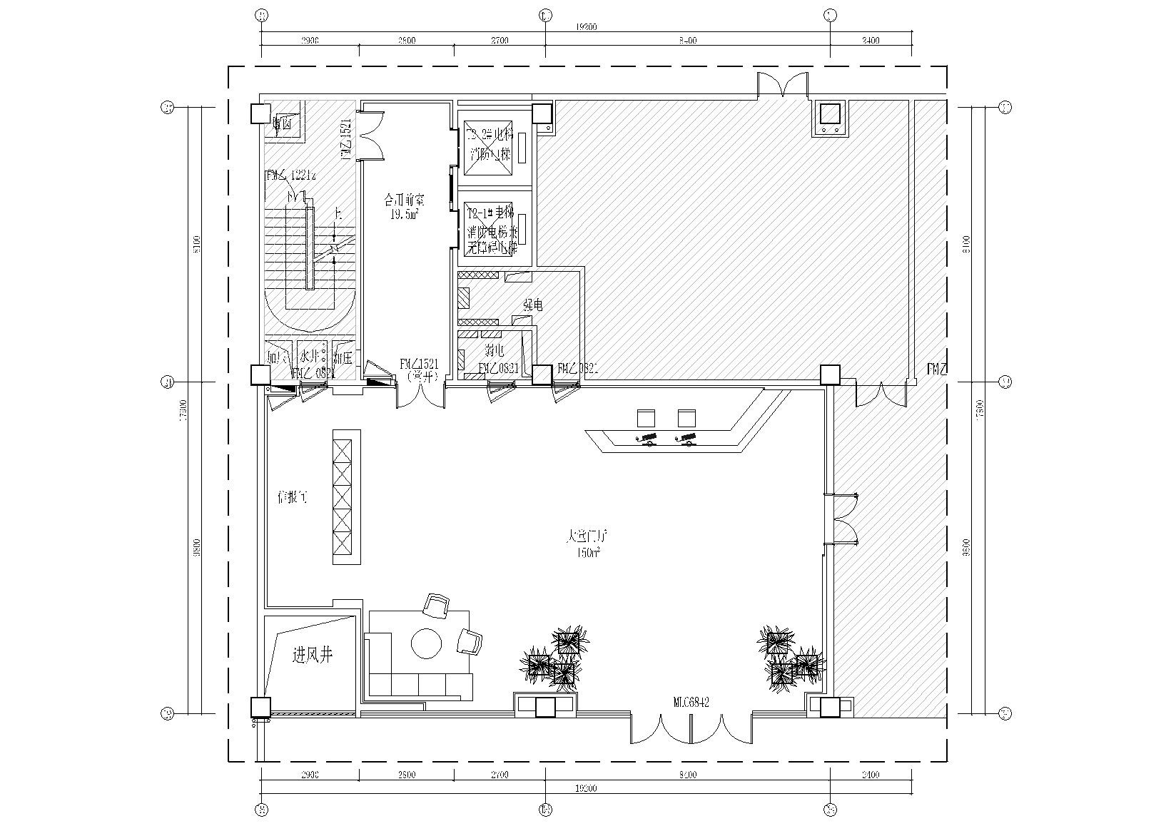[福建]芯云谷大厦办公楼公共区域精装施工图