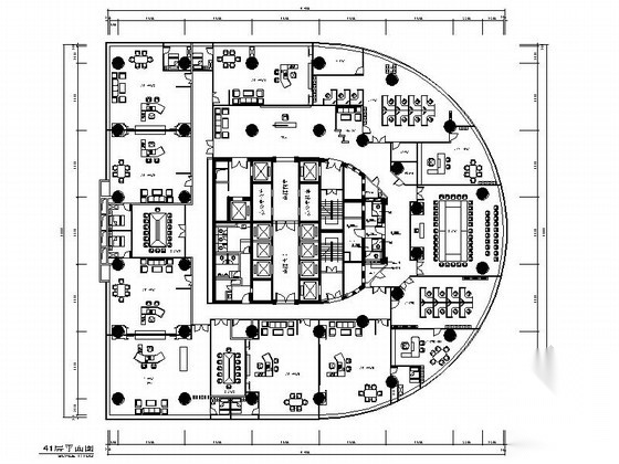 [深圳]国有独资副部级现代金融支行办公楼装修施工图（含...